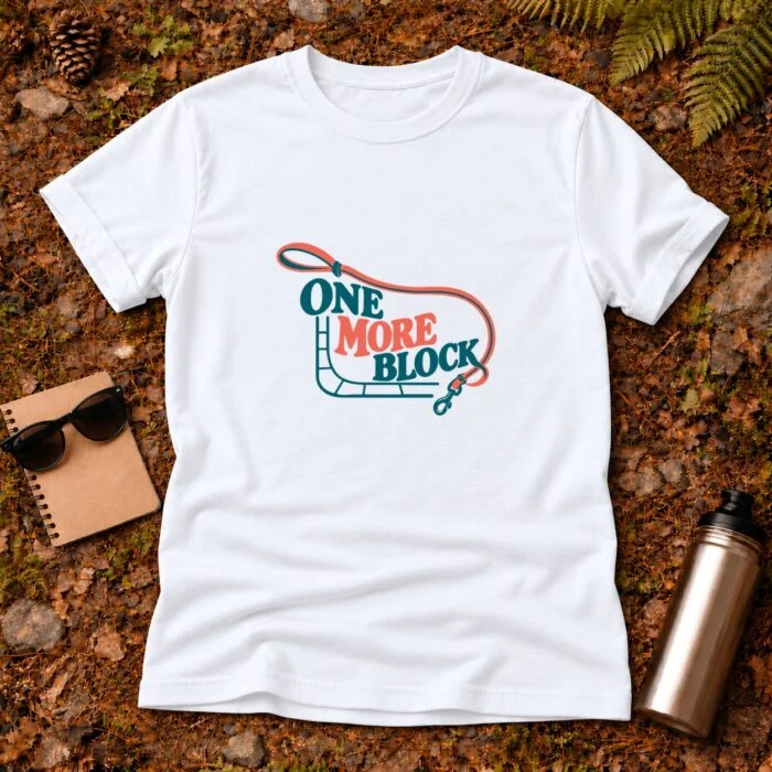 One More Block T-Shirt GB-DT-011 White flat
