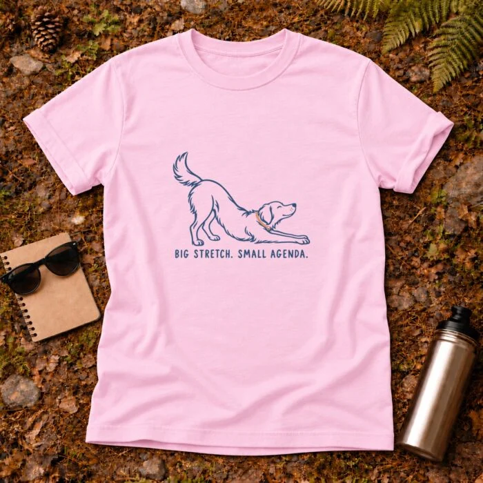 Big Stretch Small Agenda T-Shirt GB-DT-017 Light Pink flat