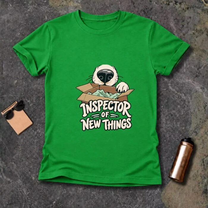 Inspector of New Things T-Shirt GB-DT-035 Irish Green flat