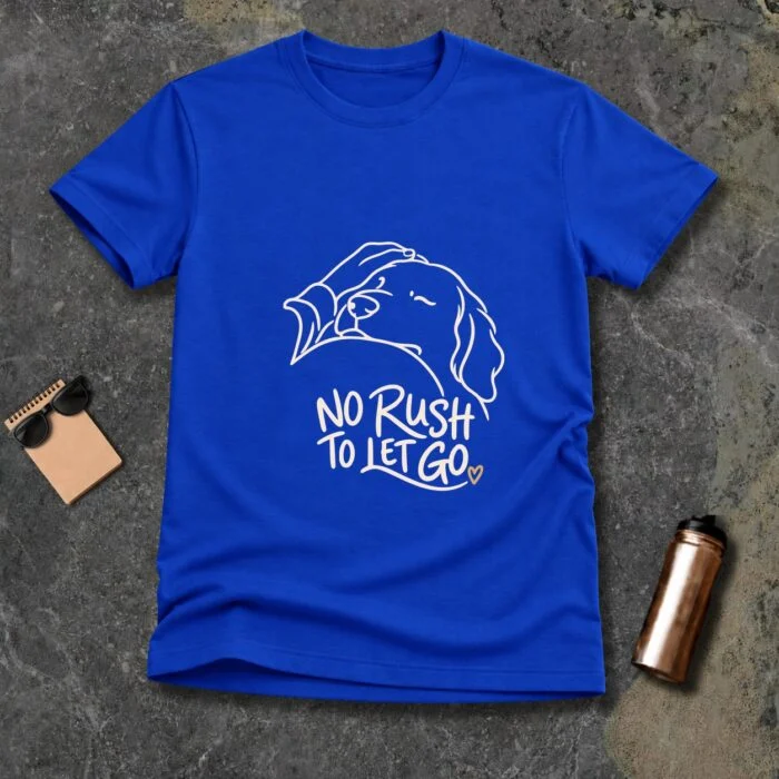 No Rush to Let Go T-Shirt GB-DT-041 Royal flat