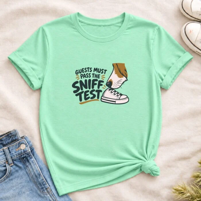 The Sniff Test T-Shirt GB-DT-060 Mint Green flat