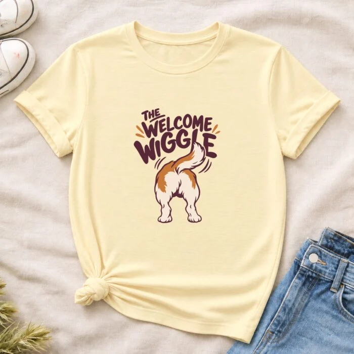 The Welcome Wiggle T-Shirt GB-DT-088 Cornsilk flat