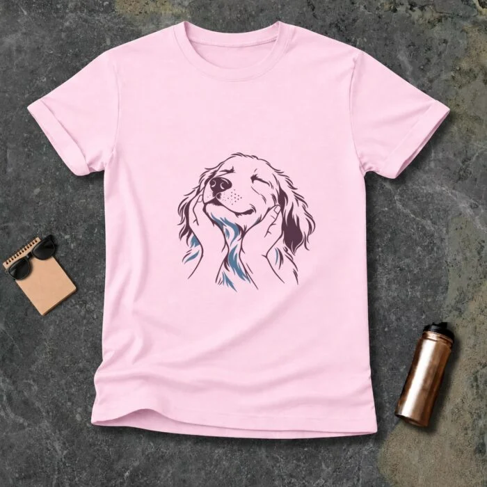 Hand Warmer T-Shirt GB-DT-091 Light Pink flat