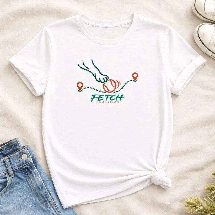 Fetch Logistics T-Shirt Fetch Logistics T-Shirt — White flat