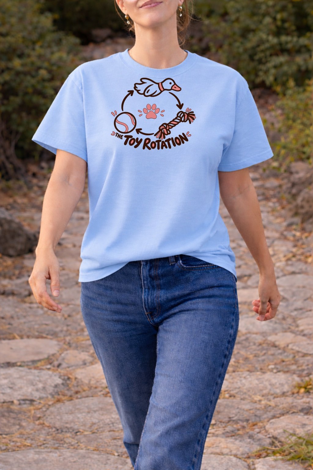 20261012233200 1f1c6951 f4b5 64ec 8ea8 8e7fbf3fa6e3.jpg The Toy Rotation T-Shirt — Light Blue model