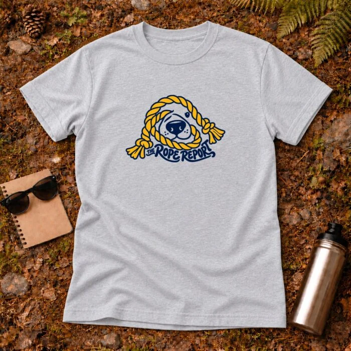 The Rope Report T-Shirt — Sport Grey flat