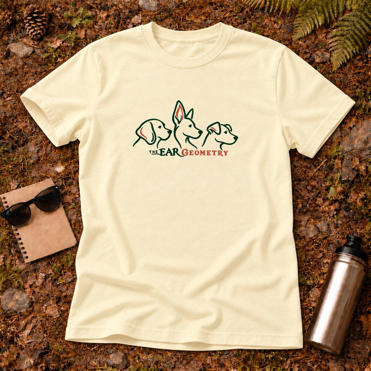 20261012235801 1f1c698c 1c46 6ab2 b2f6 d20d19b1f655.jpg The Ear Geometry T-Shirt — Cornsilk flat