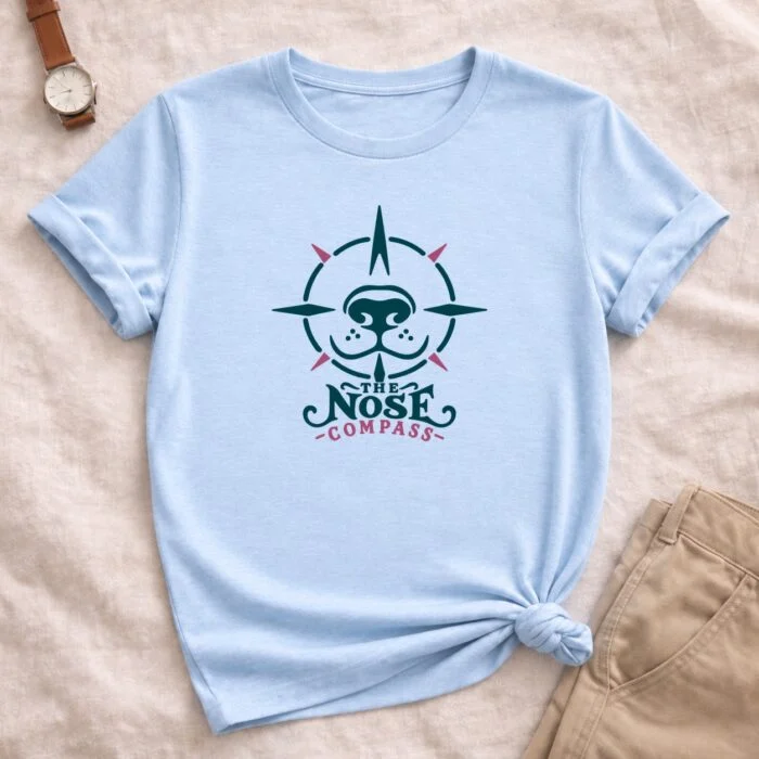 The Nose Compass T-Shirt The Nose Compass T-Shirt — Light Blue flat