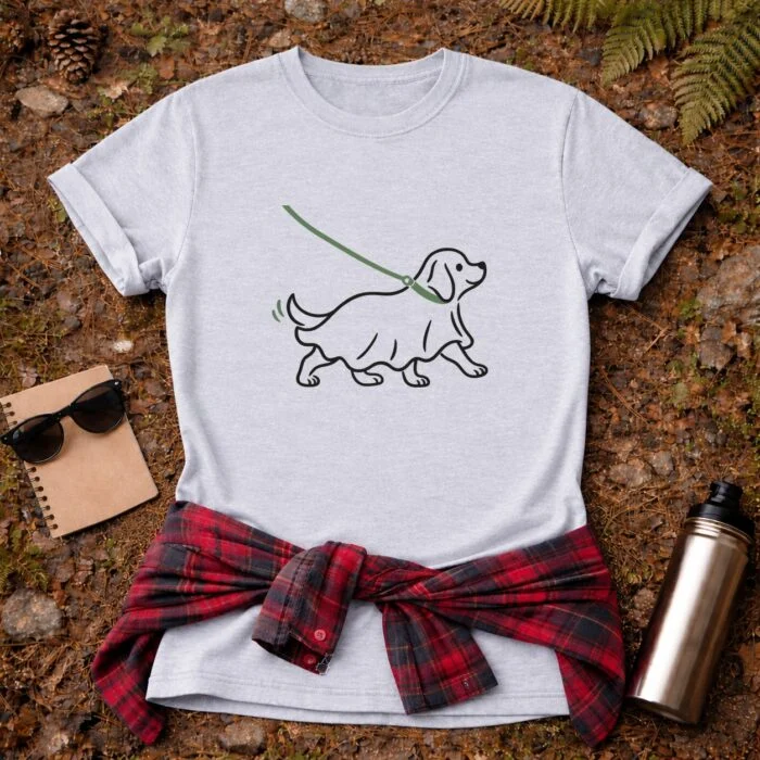 Spooky Walk Regular T-Shirt — Sport Grey flat