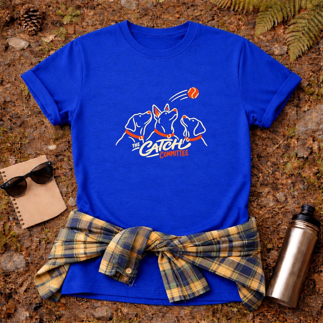 20261013001919 1f1c69bb ba25 674a 85fb 2a919d0acb80.jpg The Catch Committee T-Shirt — Royal flat