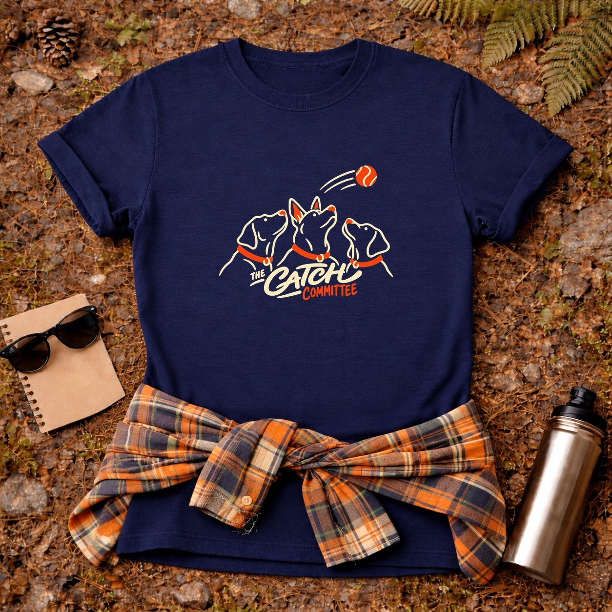 20261013001919 1f1c69bb bb0e 672e 92a7 7aab18930799.jpg The Catch Committee T-Shirt — Navy flat