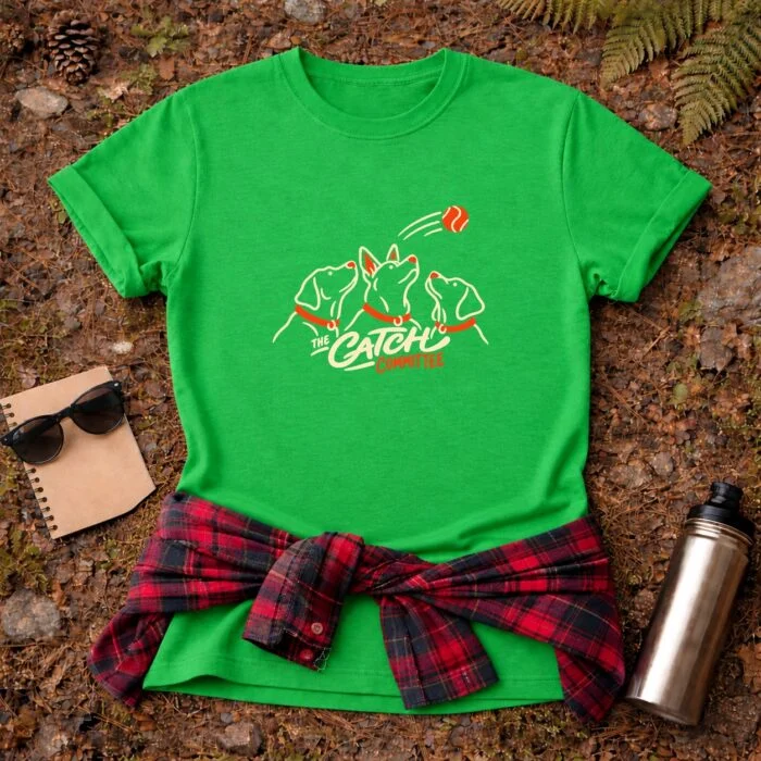 The Catch Committee T-Shirt — Irish Green flat