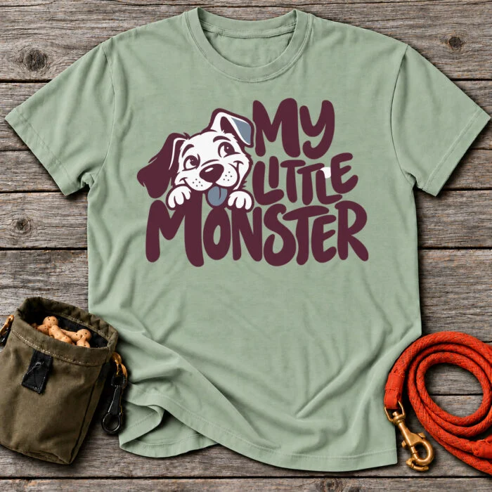 My Little Monster T-Shirt My Little Monster T-Shirt - Sage Grey Oak flat