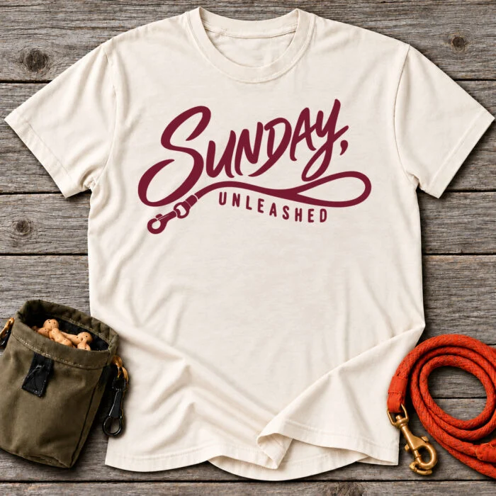 Sunday Unleashed T-Shirt - Natural Grey Oak flat
