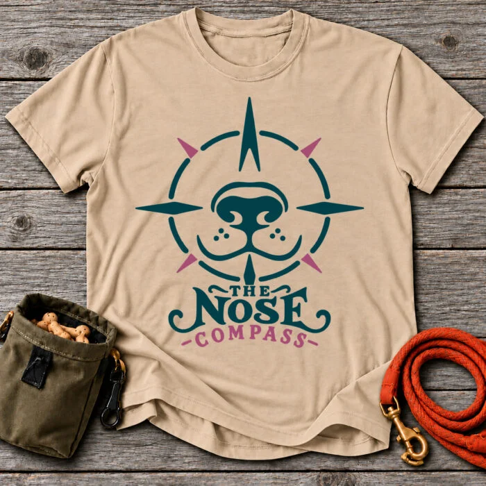 The Nose Compass T-Shirt The Nose Compass T-Shirt - Sand Grey Oak flat